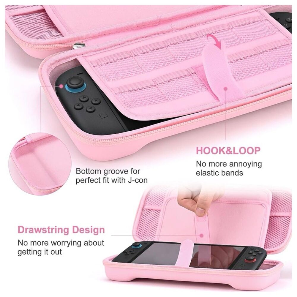 Switch 2 Case Compatible with NS Switch 2 (2025), Carrying Case w/ 19 Game Slots - Picture 5 of 8